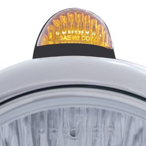 UNITED PACIFIC - UNITED PACIFIC - 32442 - FARO DELANTERO BLACK GUIDE 682-C H4 CON LED BLANCO Y SEÑAL LED DE MODO DUAL - LENTE ÁMBAR - Image 2
