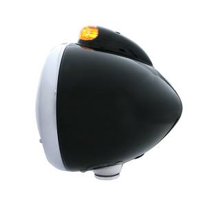 UNITED PACIFIC - UNITED PACIFIC - 32442 - FARO DELANTERO BLACK GUIDE 682-C H4 CON LED BLANCO Y SEÑAL LED DE MODO DUAL - LENTE ÁMBAR - Image 3
