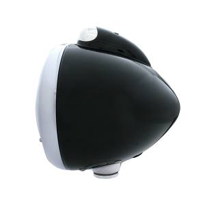 UNITED PACIFIC - UNITED PACIFIC - 32443 - FARO DELANTERO BLACK GUIDE 682-C H4 CON LED BLANCO Y SEÑAL LED DE MODO DOBLE - LENTE TRANSPARENTE - Image 3