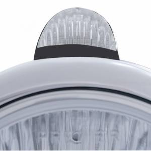 UNITED PACIFIC - UNITED PACIFIC - 32445 - FARO DELANTERO BLACK GUIDE 682-C H4 CON LED BLANCO Y SEÑAL LED - LENTE TRANSPARENTE - Image 3