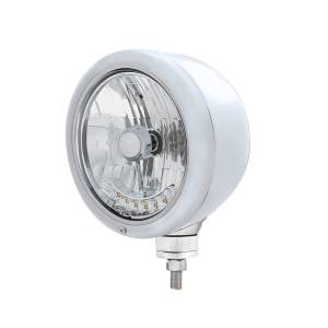 UNITED PACIFIC - UNITED PACIFIC - 32509 - FARO CLÁSICO CROMADO BOMBILLA H4 CON 6 LED ÁMBAR - Image 2
