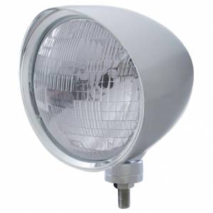 UNITED PACIFIC - 32516 - FARO CROMADO "CHOPPER" CON VISERA LISA BOMBILLA H6024