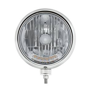 UNITED PACIFIC - UNITED PACIFIC - 32557 - GUÍA INOXIDABLE FARO ESTILO 682-C BOMBILLA H4 CON 6 LED ÁMBAR - Image 2