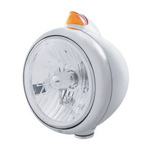 UNITED PACIFIC - 32608 - GUIA DE ACERO INOXIDABLE 682-C FARO CRISTAL H4 Y SEÑAL LED ESTILO ORIGINAL - LENTE AMBAR