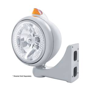 UNITED PACIFIC - UNITED PACIFIC - 32612 - GUÍA DE ACERO INOXIDABLE 682-C FARO H4 CON LED BLANCO Y SEÑAL LED ESTILO ORIGINAL - LENTE ÁMBAR - Image 3