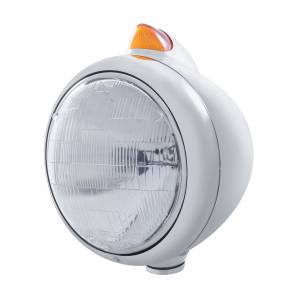 UNITED PACIFIC - 32618 - GUÍA CROMADA FARO 682-C 6014 Y SEÑAL LED ESTILO ORIGINAL - LENTE ÁMBAR