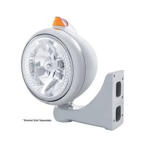 UNITED PACIFIC - UNITED PACIFIC - 32628 - GUIA CROMADA FARO 682-C H4 CON LED BLANCO Y SEÑAL LED ESTILO ORIGINAL - LENTE AMBAR - Image 3