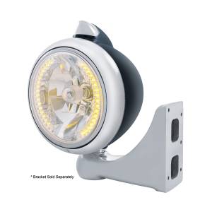 UNITED PACIFIC - UNITED PACIFIC - 32643 - FARO NEGRO GUIDE 682-C H4 CON 34 LED ÁMBAR Y LENTE LED DE SEÑAL CLARO DE ESTILO ORIGINAL - Image 3
