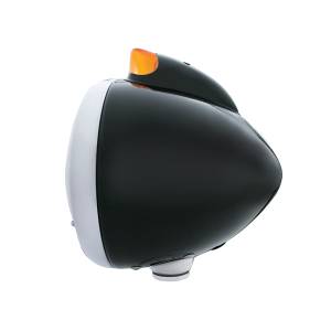 UNITED PACIFIC - UNITED PACIFIC - 32644 - FARO DELANTERO BLACK GUIDE 682-C H4 CON LED BLANCO Y SEÑAL LED DE ESTILO ORIGINAL - LENTE ÁMBAR - Image 2