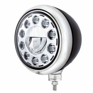 UNITED PACIFIC - 32659 - FARO GUÍA NEGRO BOMBILLA 11 LED - CROMADO