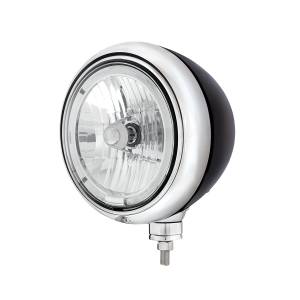 UNITED PACIFIC - 32663 - FARO GUÍA NEGRO BOMBILLA 9007 CON LLANTA HALO LED BLANCO