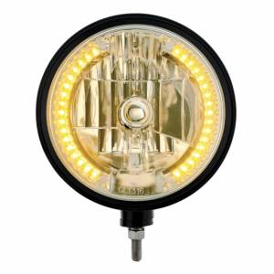 UNITED PACIFIC - UNITED PACIFIC - 32667 - FARO NEGRO CON RANURA ESTILO "BILLET" BOMBILLA H4 CON 34 LED ÁMBAR - Image 2
