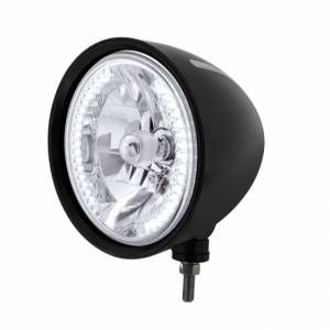 UNITED PACIFIC - 32668 - FARO NEGRO CON RANURA ESTILO "BILLET" BOMBILLA H4 CON 34 LED BLANCOS