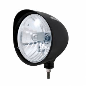 UNITED PACIFIC - 32680 - FARO NEGRO CON RANURA ESTILO "BILLET" Y BOMBILLA H4 DE CRISTAL PARA VISERA