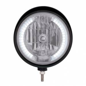 UNITED PACIFIC - UNITED PACIFIC - 32682 - FARO CON RANURA ESTILO "BILLET" NEGRO CON VISERA BOMBILLA H4 CON 34 LED BLANCOS - Image 2
