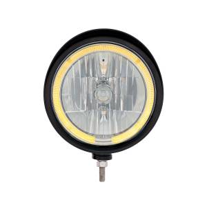 UNITED PACIFIC - UNITED PACIFIC - 32683 - FARO CON RANURA ESTILO "BILLET" NEGRO CON VISERA BOMBILLA 9007 CON BORDE HALO LED ÁMBAR - Image 2