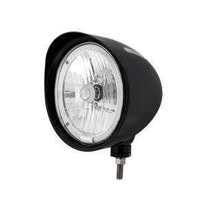 UNITED PACIFIC - 32684 - FARO CON RANURA ESTILO "BILLET" NEGRO CON VISERA BOMBILLA 9007 CON BORDE HALO LED BLANCO