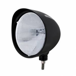 UNITED PACIFIC - 32685 - FARO NEGRO ESTILO "BILLET" CON VISERA BOMBILLA H6014