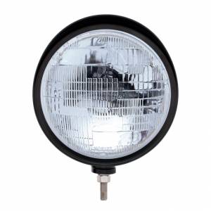 UNITED PACIFIC - UNITED PACIFIC - 32685 - FARO NEGRO ESTILO "BILLET" CON VISERA BOMBILLA H6014 - Image 2