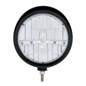 UNITED PACIFIC - UNITED PACIFIC - 32691 - FARO CON RANURA ESTILO "BILLET" NEGRO CON VISERA 5 BOMBILLAS LED - CROMADO - Image 2
