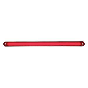 UNITED PACIFIC - 32707 - BARRA DE LUCES GLOLIGHT DE 12" DE DOBLE FUNCIÓN DE 24 LED CON BISEL - LED ROJO/LENTE ROJA
