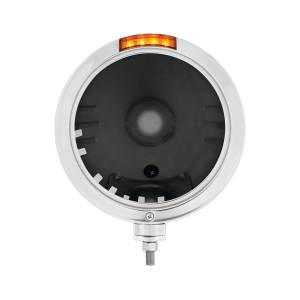 UNITED PACIFIC - UNITED PACIFIC - 32726 - FARO DELANTERO DE ACERO INOXIDABLE CON RAYAS GRABADA EN RELIEVE SIN BOMBILLA CON SEÑAL LED - LENTE ÁMBAR - Image 2