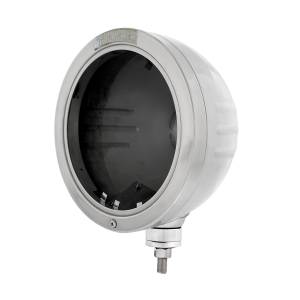 UNITED PACIFIC - 32727 - FARO FARO DE ACERO INOXIDABLE CON RAYAS EN RELIEVE SIN BOMBILLA CON SEÑAL LED - LENTE TRANSPARENTE