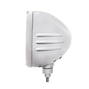 UNITED PACIFIC - UNITED PACIFIC - 32735 - FARO CLÁSICO DE ACERO INOXIDABLE CON RAYAS EN RELIEVE 6014 Y SEÑAL LED DE MODO DOBLE - LENTE TRANSPARENTE - Image 2
