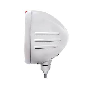 UNITED PACIFIC - UNITED PACIFIC - 32738 - FARO FARO SS CLÁSICO CON RAYAS EN RELIEVE H4 CON LED ÁMBAR Y SEÑAL LED DE MODO DOBLE - LENTE ÁMBAR - Image 2