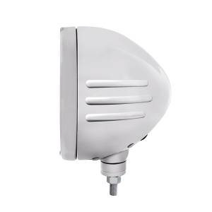 UNITED PACIFIC - UNITED PACIFIC - 32755 - FARO H4 DE RAYAS CON GRABADO DE BALA DE ACERO INOXIDABLE CON LED ÁMBAR Y SEÑAL LED DE MODO DOBLE - LENTE TRANSPARENTE - Image 2