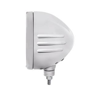 UNITED PACIFIC - UNITED PACIFIC - 32757 - FARO H4 DE RAYAS CON GRABADO DE BALA DE ACERO INOXIDABLE CON LED BLANCO Y SEÑAL LED DE MODO DOBLE - LENTE TRANSPARENTE - Image 2