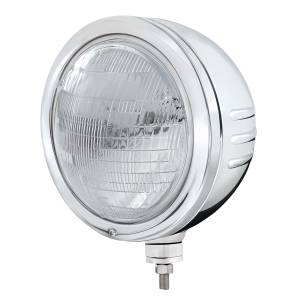 UNITED PACIFIC - 32772 - CARCASA DEL FARO DE INOXIDABLE CON RAYAS EN RELIEVE Y FARO CON HAZ DE SELLO 6014