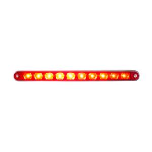 UNITED PACIFIC - UNITED PACIFIC - 32778 - BARRA DE LUCES CON FUNCIÓN DE GIRO DIVIDIDO DE 9" DE 10 LED CON BISEL - LED ROJO/LEENTE ROJA - Image 3