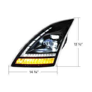 UNITED PACIFIC - UNITED PACIFIC - 32938 - FARO BLACKOUT FULL LED CON INTERMITENTE SECUENCIAL CONMUTABLE. 2018-2024 VOLVO VNL-CONDUCTOR - Image 13