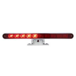UNITED PACIFIC - UNITED PACIFIC - 33010 - TERCERA LUZ DE FRENO DE FUNCIÓN DIVIDIDA DE 10 LED CON BASE DE PEDESTAL GIRATORIA CROMADA - LED ROJO/LENTE ROJA - Image 2