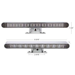 UNITED PACIFIC - UNITED PACIFIC - 33013 - TERCERA LUZ DE FRENO DE 10 LED DE DOBLE FUNCIÓN CON BASE DE PEDESTAL GIRATORIA CROMADA - LED ROJO/LENTE TRANSPARENTE - Image 10