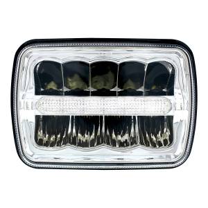 UNITED PACIFIC - 34122 - ULTRALIT - 9 LUCES RECTANGULARES LED DE ALTA POTENCIA DE 5" X 7`" CON BARRA DE LUCES DE POSICIÓN BLANCA