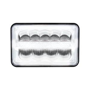 UNITED PACIFIC - 34125 - ULTRALIT - 9 LUZ RECTANGULAR LED DE ALTA POTENCIA DE 4" X 6" CON BARRA DE LUZ DE POSICIÓN BLANCA