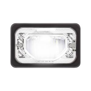 UNITED PACIFIC - 34131 - ULTRALIT - FARO LED CALEFACTADO DE 4" X 6" CON LENTE DE CRISTAL Y CARCASA DE ALUMINIO - LUZ DE CORTE - CROMADO