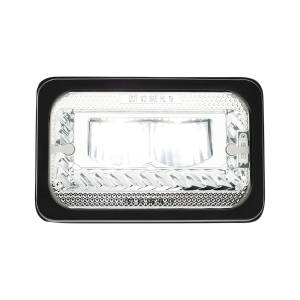 UNITED PACIFIC - 34132 - ULTRALIT - FARO LED CALEFACTADO DE 4" X 6" CON LENTE DE CRISTAL Y CARCASA DE ALUMINIO - LUZ ALTA - CROMADA
