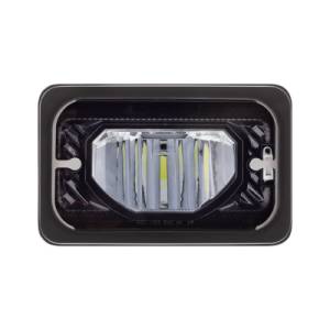 UNITED PACIFIC - UNITED PACIFIC - 34133 - ULTRALIT - FARO LED CALEFACTADO DE 4" X 6" CON LENTE DE CRISTAL Y CARCASA DE ALUMINIO - LUZ DE CRUCE - NEGRO - Image 2
