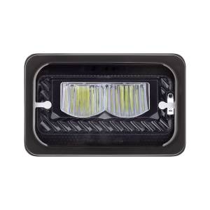 UNITED PACIFIC - UNITED PACIFIC - 34134 - ULTRALIT - FARO LED CALEFACTADO DE 4" X 6" CON LENTE DE CRISTAL Y CARCASA DE ALUMINIO - LUZ ALTA - NEGRO - Image 2