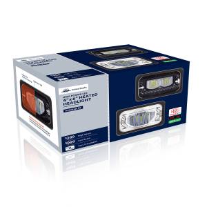 UNITED PACIFIC - UNITED PACIFIC - 34134 - ULTRALIT - FARO LED CALEFACTADO DE 4" X 6" CON LENTE DE CRISTAL Y CARCASA DE ALUMINIO - LUZ ALTA - NEGRO - Image 7