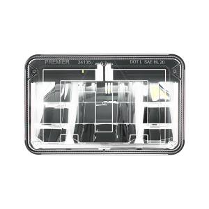 UNITED PACIFIC - 34135 - ULTRALIT - FARO LED CALEFACTADO DE 4" X 6" CON LENTE Y CARCASA DE POLICARBONATO - LUZ DE CRUCE