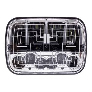 UNITED PACIFIC - 34137 - ULTRALIT - FARO LED CALEFACTADO DE 5" X 7" CON LENTE Y CARCASA DE POLICARBONATO