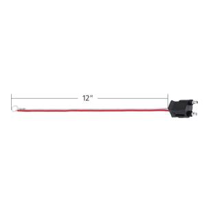 UNITED PACIFIC - 34211P50 - COLECTA DE 2 CABLES CON ENCHUFE RECTO DE 2 PUNTAS - CABLE DE 12" (PAQUETE DE 50)