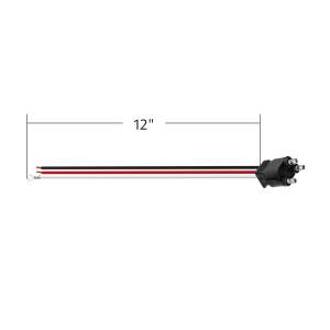 UNITED PACIFIC - UNITED PACIFIC - 34212P10 - COLECTA DE 3 CABLES CON ENCHUFE RECTO DE 3 CLAVIJAS - CABLE DE 12" (PAQUETE DE 10) - Image 6