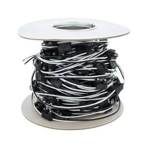 UNITED PACIFIC - 34241 - 100 ENCHUFES DE BALA MACHOS DE 2 PUNTAS ROLLO DE MAZO DE CABLES DE 16G - 100' CON PLOMO DE 12" ENTRE ENCHUFES