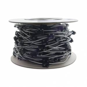 UNITED PACIFIC - 34242 - 200 ENCHUFES DE BALA MACHOS DE 2 PUNTAS ROLLO DE MAZO DE CABLES DE 16G - 100' CON PLOMO DE 6" ENTRE ENCHUFES