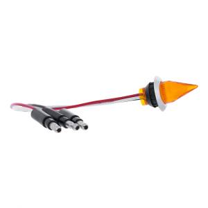UNITED PACIFIC - UNITED PACIFIC - 34841 - LUZ MINI SPIKE DE 3/4" DE DOBLE FUNCIÓN DE 4 LED CON BISEL DE ACERO INOXIDABLE (LIQUIDACIÓN/MARCADOR) - LED ÁMBAR/LENTE ÁMBAR - Image 5